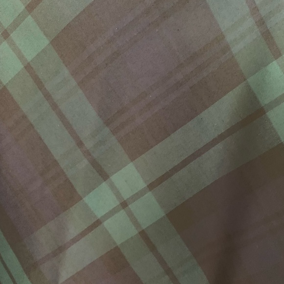 Vintage Talbots Skirt Womens 12 Blue Green Plaid Tartan 100% Silk Maxi Long Line - Picture 2 of 6